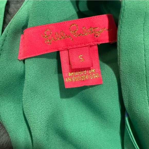 Lilly Pulitzer Rori Halter Top Botanical Garden Hotter Spot Polka Dot Top Small - Picture 8 of 8